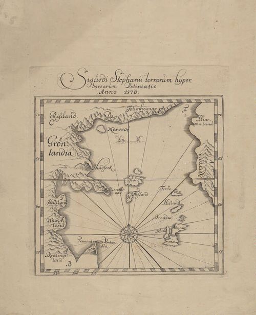 Sigurdi Stephanii terrarum hÿperborearum Delineatio. Anno 1570
