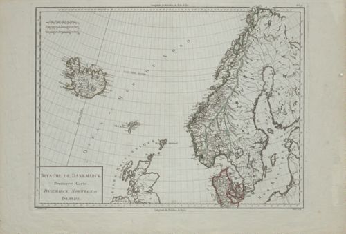Royaume de Danemarck: Premiere carte, Danemarck, Norwege et Islande