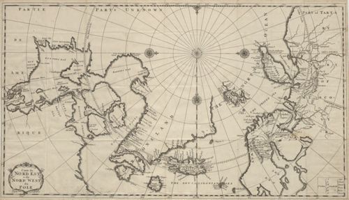 Carte du Nord Est & du Nord West du Pole