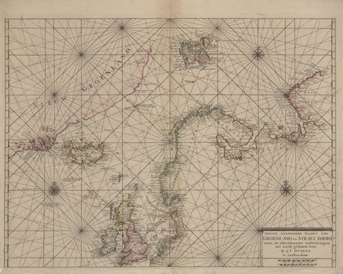 Nieuwe Algemeene Kaart van Groenland en Straet Davids
