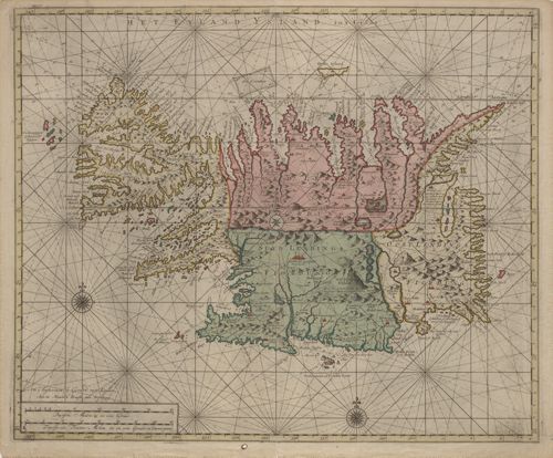 Iceland on sea charts in the 17th and 18th centuries