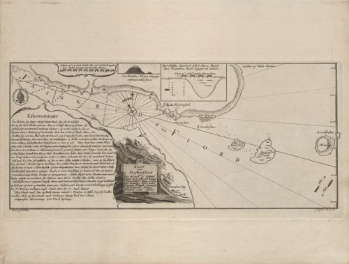 Kaart over Fasskrudfiord paa Ost Kanten af Iisland