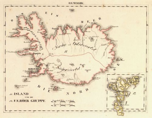 Island und die Færöer Gruppe