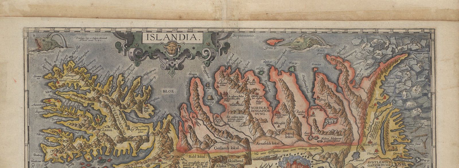 Bishop Gudbrandur Thorláksson's map of Iceland | 1590
