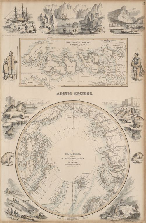The Arctic regions, showing the northwest passage of cap. R. McClure and other Arctic voyages