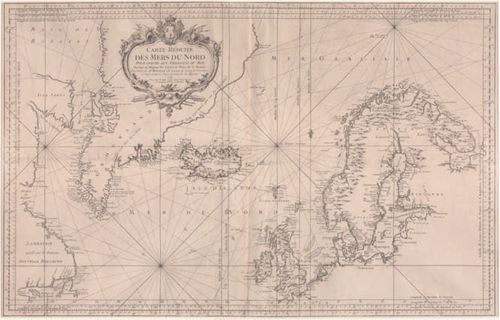 Carte réduite des Mers du Nord