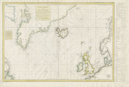 Carte réduite des Mers du Nord